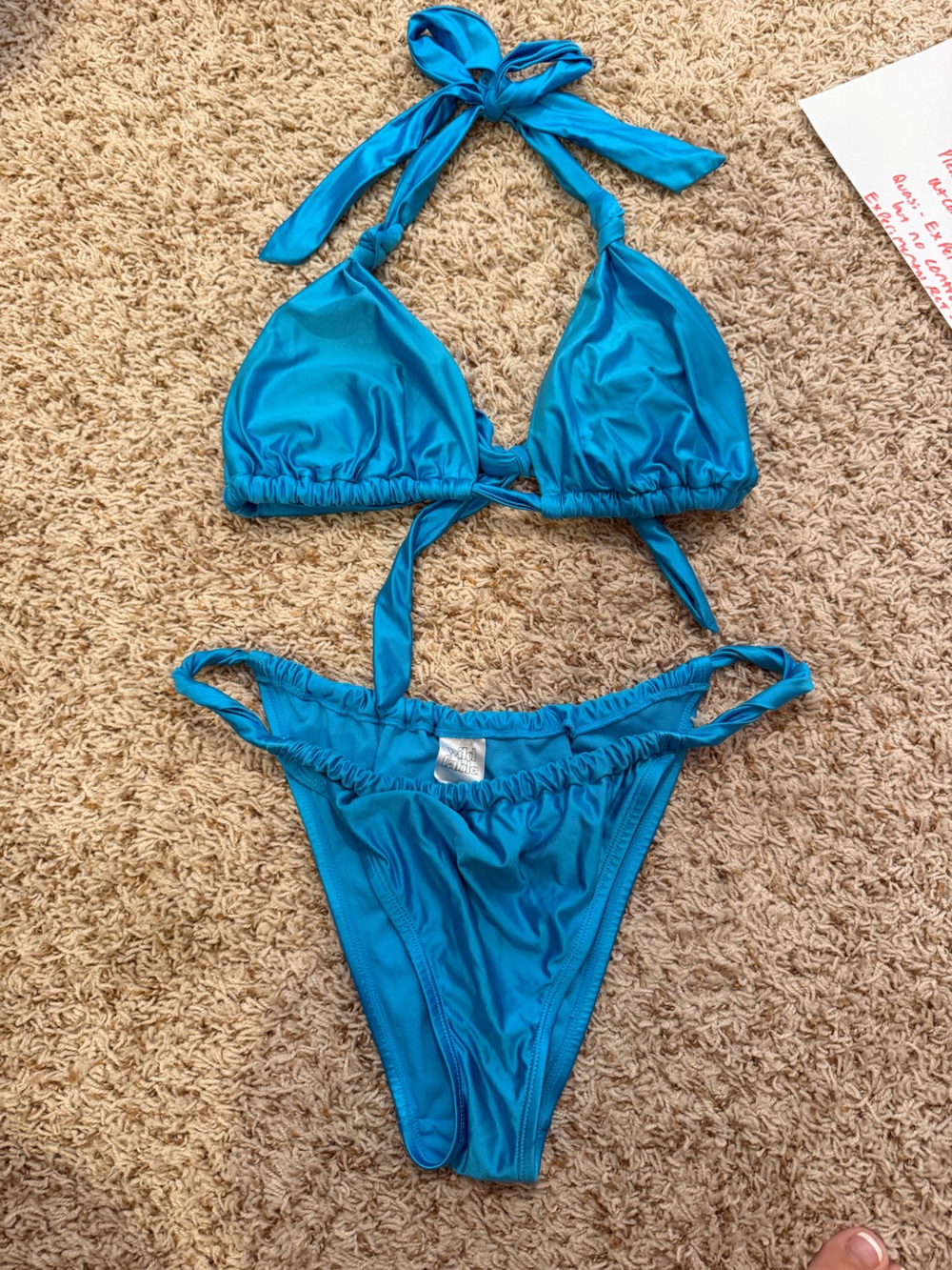 wild fable Bright Blue Girls Two-Piece Swim Bikini